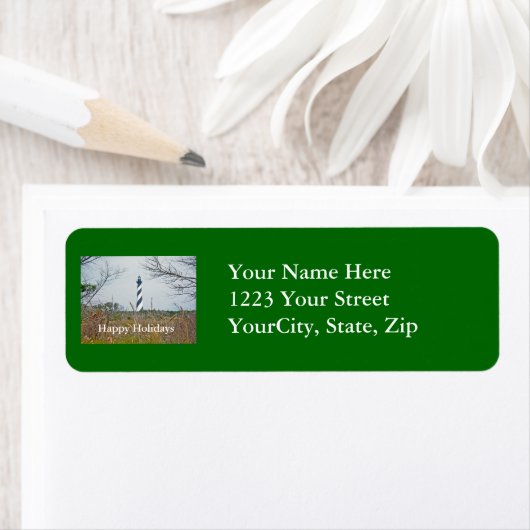 Cape Hatteras Lighthouse Happy Holidays (Insitu)