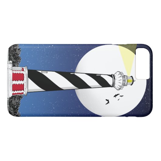 Cape Hatteras Lighthouse ILLUSTRATION Case-Mate iPhone Hülle (Rückseite (Horizontal))