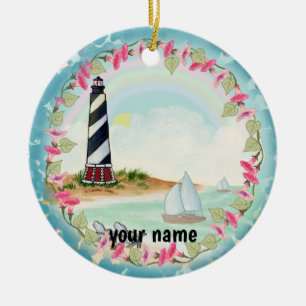 Cape Hatteras Lighthouse Keramik Ornament