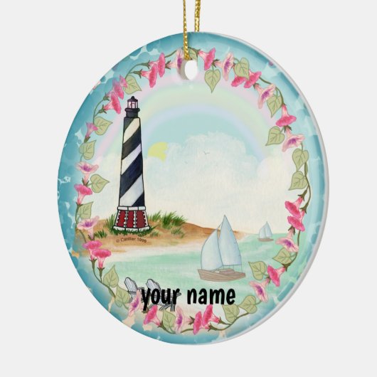Cape Hatteras Lighthouse Keramik Ornament (Links)