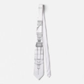 Cape Hatteras Lighthouse Lantern Room Blueprint Krawatte (Vorderseite)