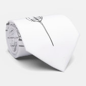 Cape Hatteras Lighthouse Lantern Room Blueprint Krawatte (Gerollt)