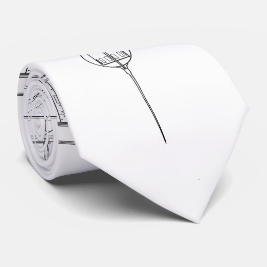 Cape Hatteras Lighthouse Lantern Room Blueprint Krawatte (Gerollt)