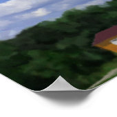 Cape Hatteras Lighthouse Malerei Poster (Ecke)