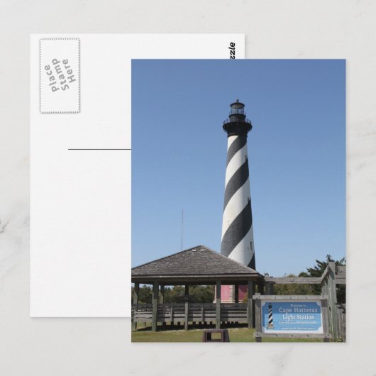 Cape Hatteras Lighthouse NC, Postkarte (Vorne/Hinten)
