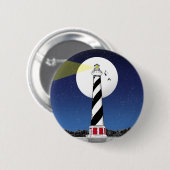 Cape Hatteras Lighthouse North Carolina Button (Vorne & Hinten)