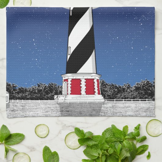 Cape Hatteras Lighthouse North Carolina Geschirrtuch (Gefaltet)