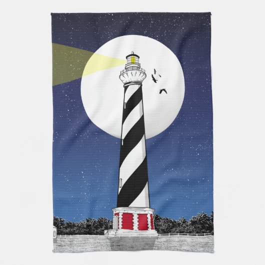 Cape Hatteras Lighthouse North Carolina Geschirrtuch (Vertikal)