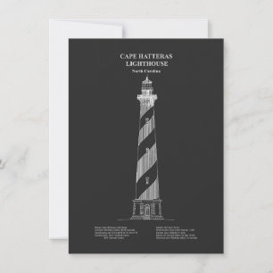 Cape Hatteras Lighthouse - North Carolina - PD Mitteilungskarte