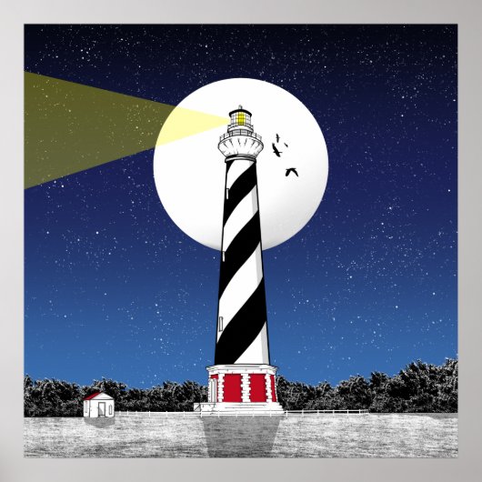 Cape Hatteras Lighthouse North Carolina Poster (Vorne)