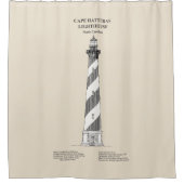 Cape Hatteras Lighthouse - North Carolina - SBD Duschvorhang (Vorderseite)