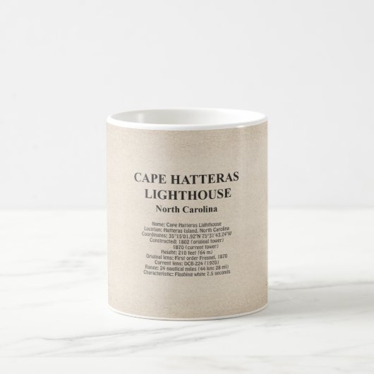 Cape Hatteras Lighthouse - North Carolina - SBD Kaffeetasse (Mittel)