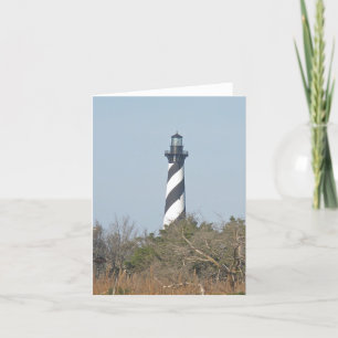 Cape Hatteras Lighthouse oberhalb Feuchtgebiete -  Karte