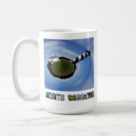 Cape Hatteras Lighthouse OBX North Carolina Foto Kaffeetasse (Links)
