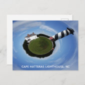Cape Hatteras Lighthouse OBX North Carolina Postkarte (Vorne/Hinten)