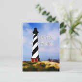 Cape Hatteras Lighthouse Poster Text Außenbanken Postkarte (Stehend Vorderseite)