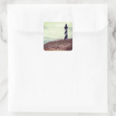 Cape Hatteras Lighthouse Quadratischer Aufkleber (Tasche)