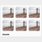 Cape Hatteras Lighthouse Quadratischer Aufkleber (Blatt)