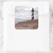 Cape Hatteras Lighthouse Quadratischer Aufkleber (Tasche)
