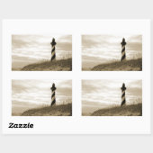 Cape Hatteras Lighthouse Rechteckiger Aufkleber (Blatt)