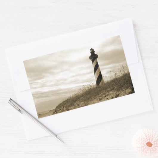 Cape Hatteras Lighthouse Rechteckiger Aufkleber (Umschlag)