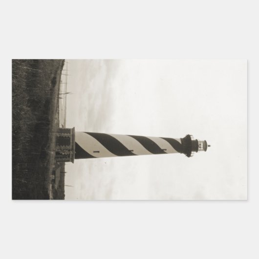 Cape Hatteras Lighthouse Rechteckiger Aufkleber (Vorderseite)