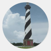 Cape Hatteras Lighthouse Runder Aufkleber (Vorderseite)