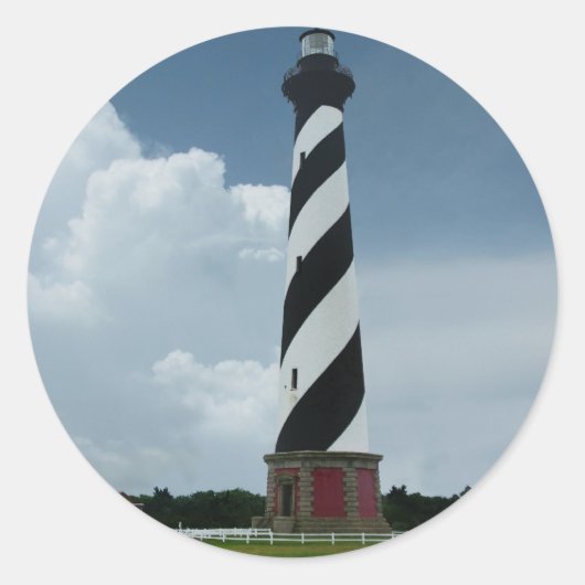 Cape Hatteras Lighthouse Runder Aufkleber (Vorderseite)