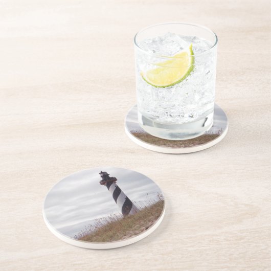 Cape Hatteras Lighthouse Sandstein Untersetzer (Seite)