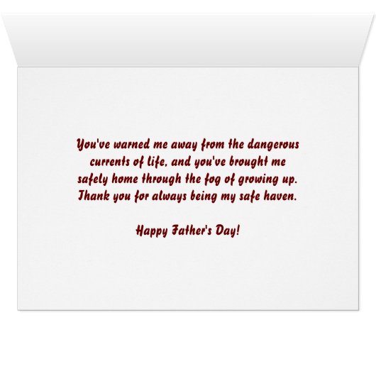 Cape Hatteras Lighthouse Vatertag Card (Innenansicht Horizontal (Unten))