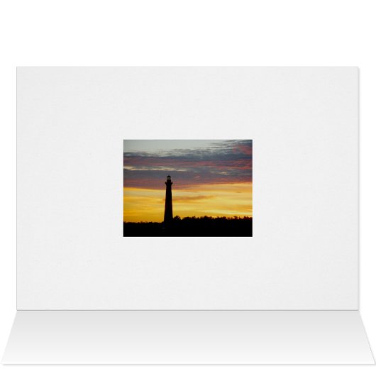 Cape Hatteras Lighthouse Vatertag Card (Innenansicht Horizontal (Oben))