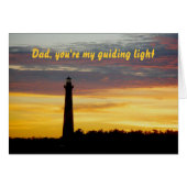 Cape Hatteras Lighthouse Vatertag Card (Vorderseite (Horizontal))