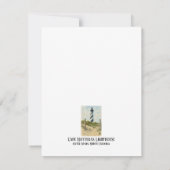 Cape Hatteras Lighthouse Wasserfarbe Mitteilungskarte (Rückseite)