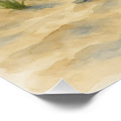 Cape Hatteras Lighthouse Watercolor Poster (Ecke)