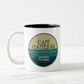Cape Hatteras National Seashore Birds Zweifarbige Tasse (Links)
