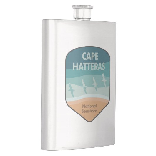 Cape Hatteras National Seashore Seagulas Flachmann (Rechts)