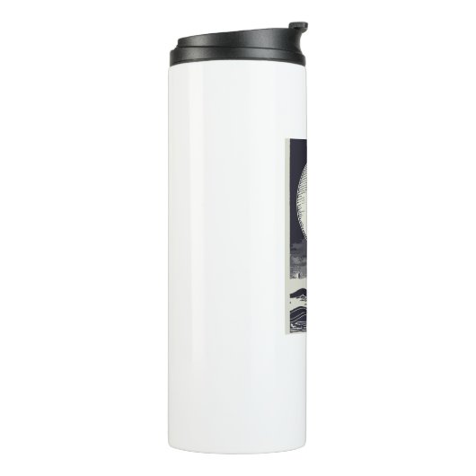 Cape Hatteras North Carolina Leuchtturm Moon Thermosbecher (Nach links gedreht)