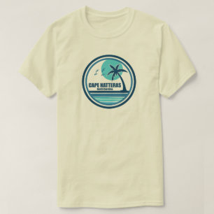 Cape Hatteras North Carolina Palm Tree Birds T-Shirt