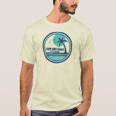 Cape Hatteras North Carolina Palm Tree Birds T-Shirt (Vorderseite)