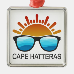 Cape Hatteras North Carolina Sonnenbrillen Ornament Aus Metall