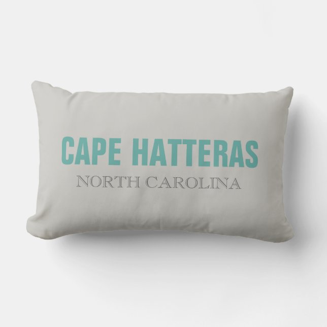 Cape Hatteras North Carolina Staat Throw Kissen (Vorderseite)