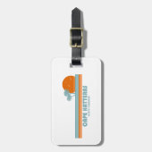 Cape Hatteras North Carolina Sun Palmen Gepäckanhänger (Vorderseite vertikal)