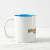 Cape Hatteras North Carolina Sun Palmen Zweifarbige Tasse (Links)