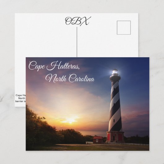 Cape Hatteras Postkarte (Vorne/Hinten)