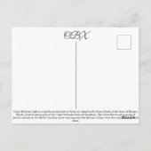 Cape Hatteras Postkarte (Rückseite)