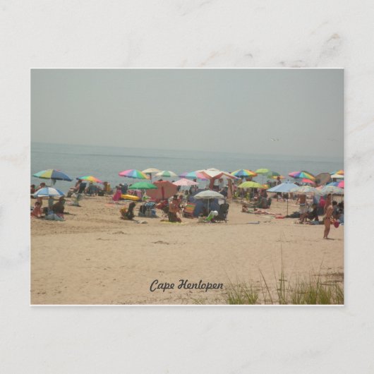 Cape Henlopen Beach Postcard Postkarte (Vorderseite)