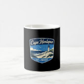 Cape Henlopen Delaware Leuchtturm Strand Ozean Kaffeetasse (Mittel)