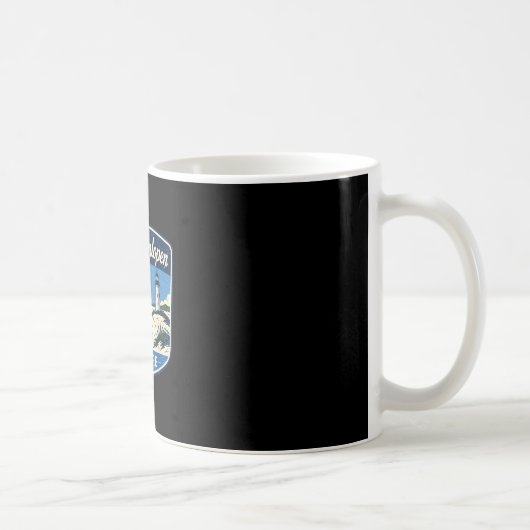 Cape Henlopen Delaware Leuchtturm Strand Ozean Kaffeetasse (Rechts)