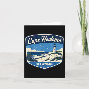 Cape Henlopen Delaware Leuchtturm Strand Ozean Karte