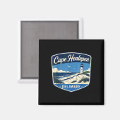 Cape Henlopen Delaware Leuchtturm Strand Ozean Magnet (Vorderseite/Rückseite)